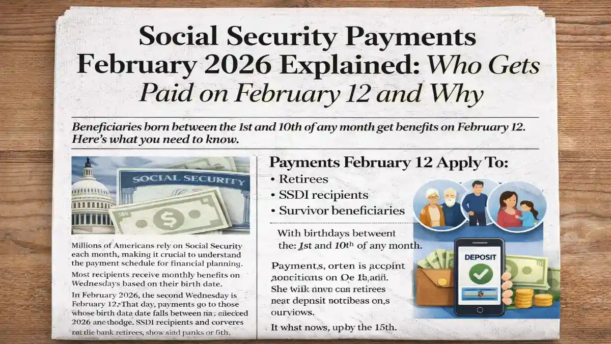 Social Security February 2026, SSA Payment Schedule 2026, February 12 Social Security Payment, Social Security Direct Deposit, SSDI Payment Dates 2026, SSI Payment Schedule, Retirement Benefits February 2026